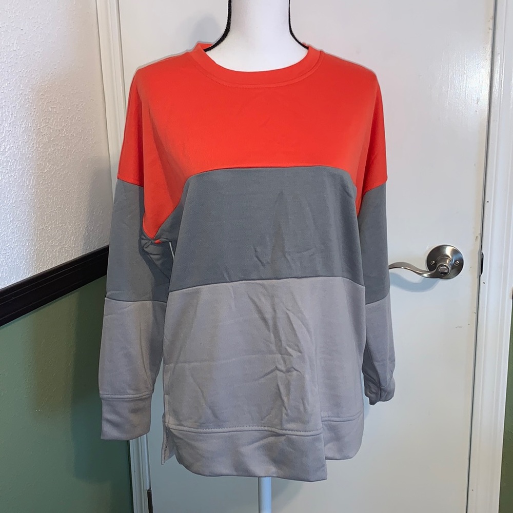 Women’s Crewneck Color Block Sweatshirt Long Sleeve Pullover